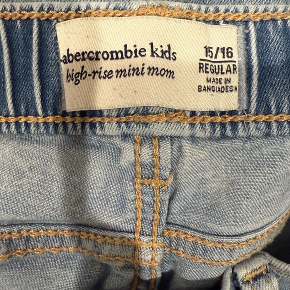 Abercrombie kids high rise mini mom Jean size 15/16 - Picture 7 of 7